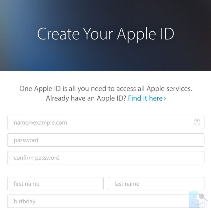 Создайте бесплатный Apple ID