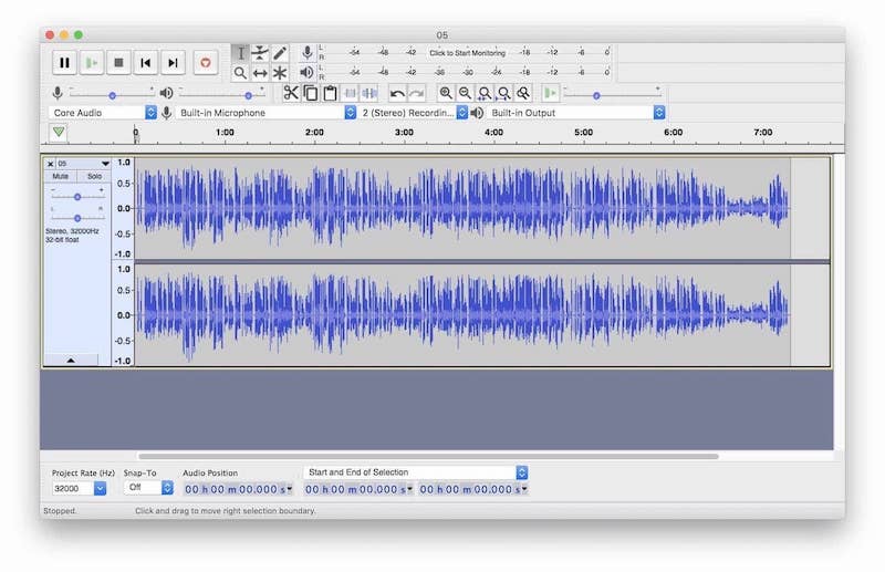 4. Audacity: лучшее программное обеспечение для редактирования аудио для подкастеров 1 